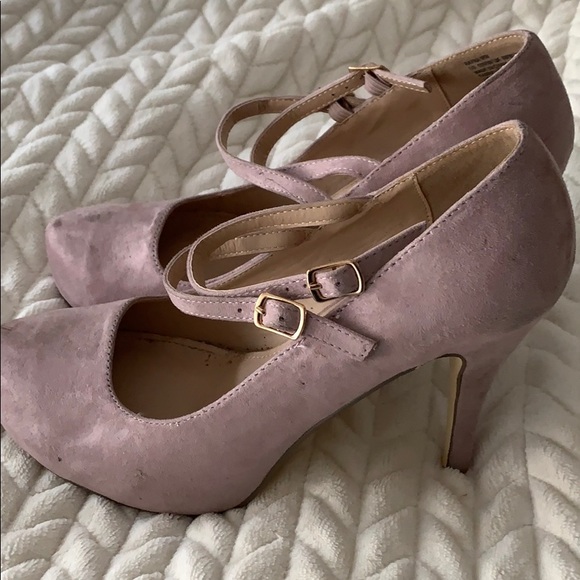 Pink Platform Strappy Heels - Picture 2 of 6